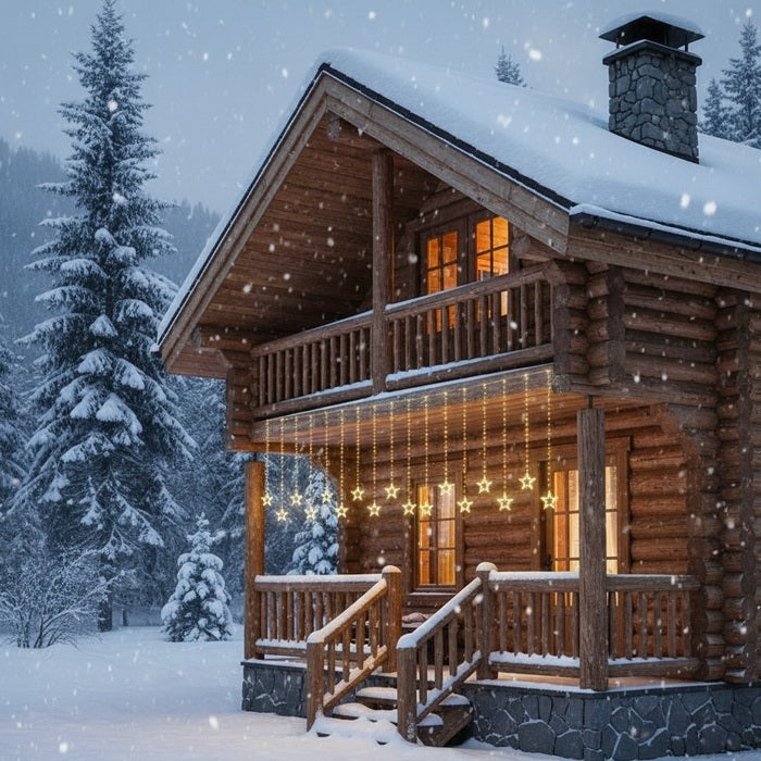 Tenda luminosa con stelle 325 cm - Ice Star