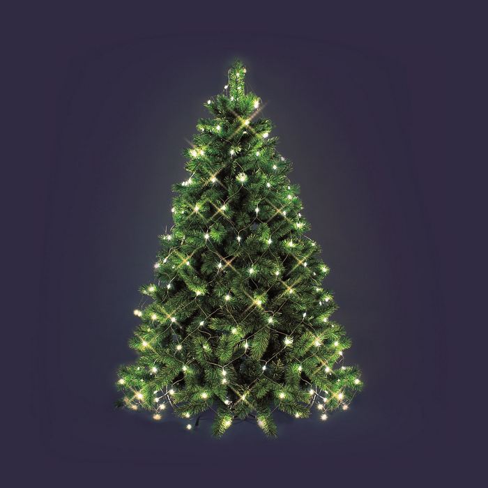 Rete di luci a mantello con 195 LED per albero di natale