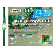 Catena lineare da 400 MicroLED a goccia 30 mt