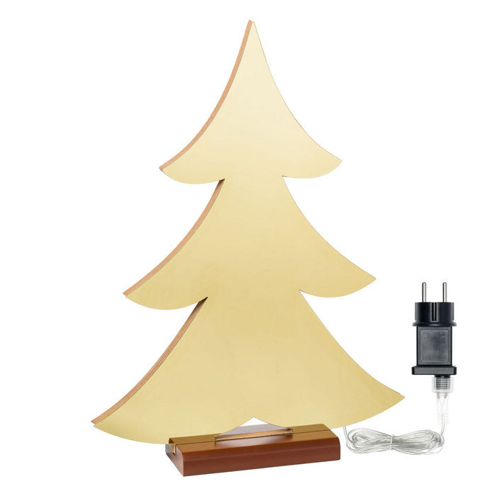 Albero luminoso con base in legno 40 cm - Infinity