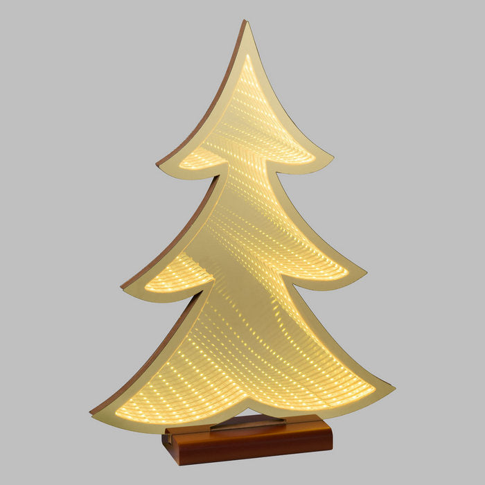 Albero luminoso con base in legno 40 cm - Infinity