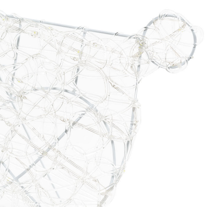 Renna galoppante a LED per decorazione natalizia 65 cm