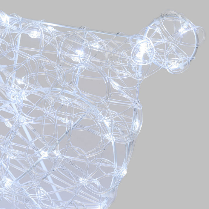 Renna galoppante a LED per decorazione natalizia 65 cm