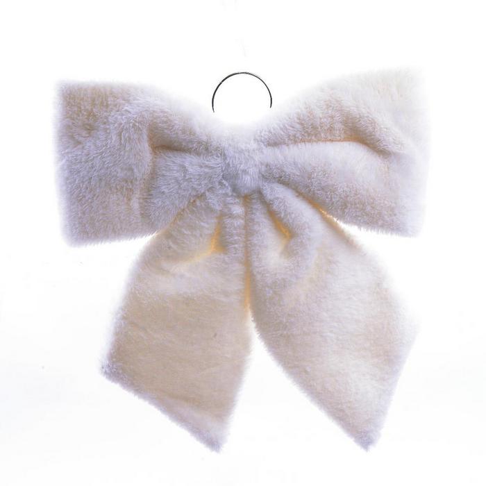 Fiocco in tessuto imbottito per decorazione natalizia