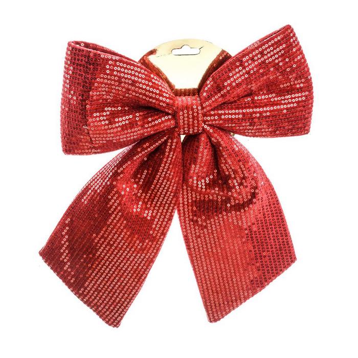 Fiocco in tessuto da appendere per decorazione natalizia