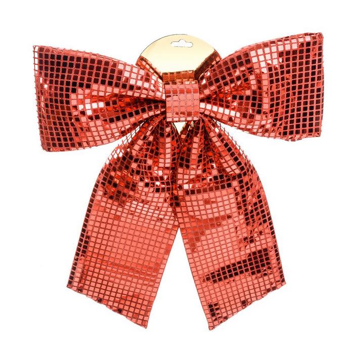 Fiocco in tessuto da appendere per decorazione natalizia