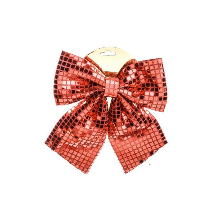 Fiocco in tessuto da appendere per decorazione natalizia