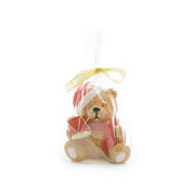 Candela a forma di orsacchiotto natalizio