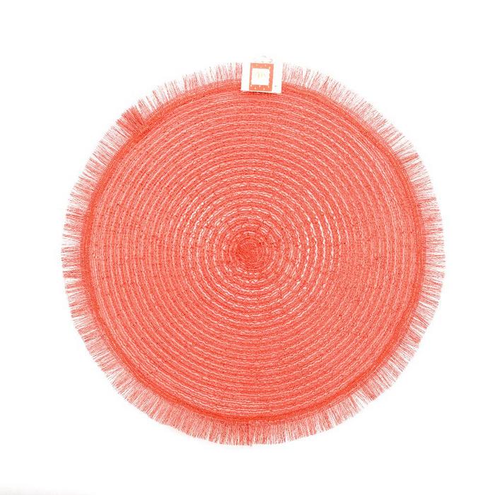 Sottopiatto in pet 38 cm rosso