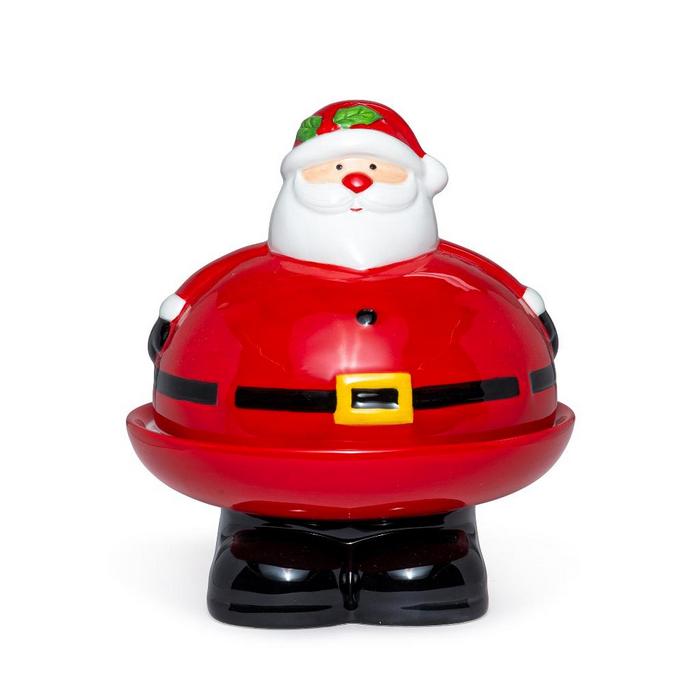 Porta dolci con coperchio babbo natale in ceramica 1150 ml