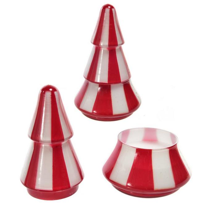 Candela profumata natalizia a forma di albero