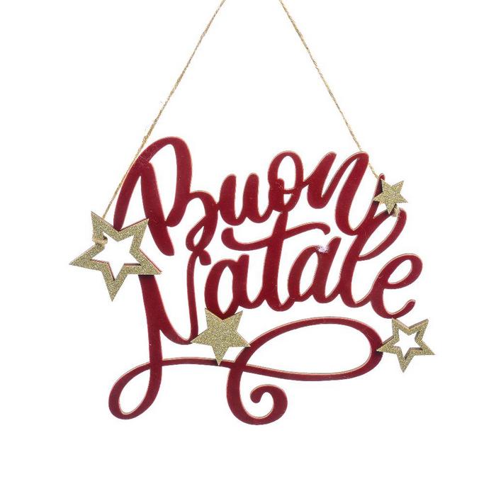 Dietroporta natalizio buon natale 25 cm