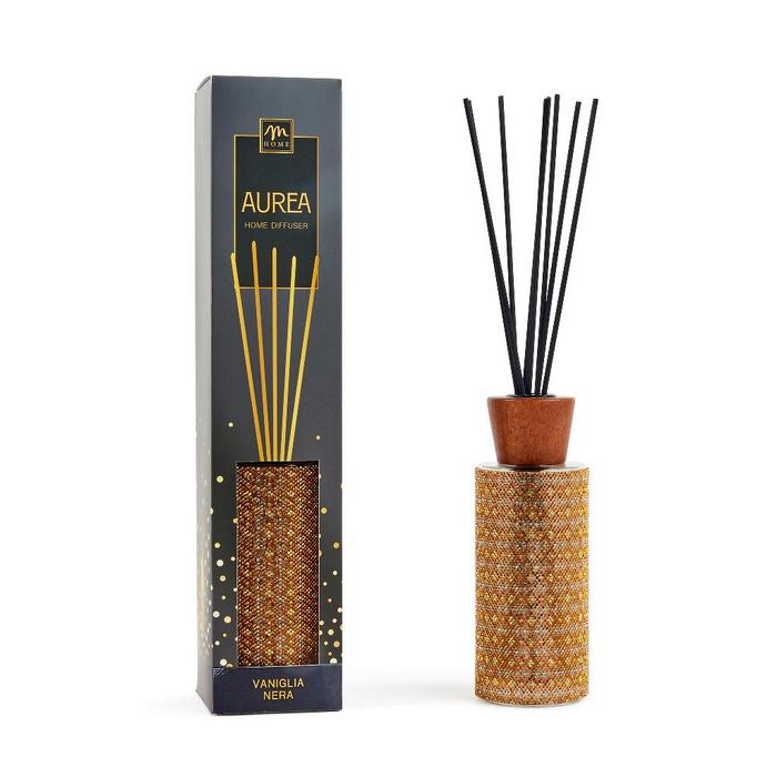 Diffusore di fragranza dorato con strass 200 ml