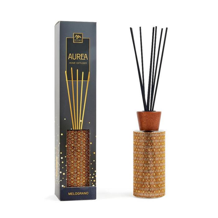 Diffusore di fragranza dorato con strass 200 ml
