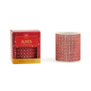 Candela profumata natalizia con strass 380 gr