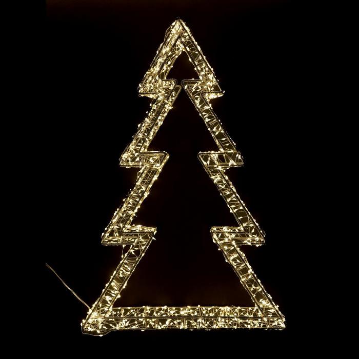 Albero luminoso con 3000 luci a LED bianco caldo