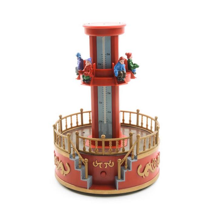 Giostra per decorazione natalizia con musica luci e movimento 18 cm