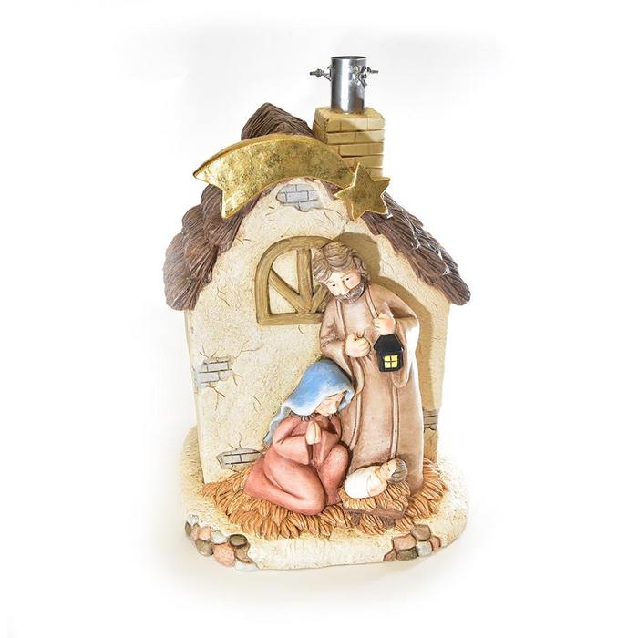 Base presepe per albero di Natale in poliresina 55 cm