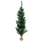 Albero di Natale verde con base in juta