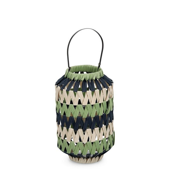 Lanterna cilindrica in rattan colorato 40 cm - Jala