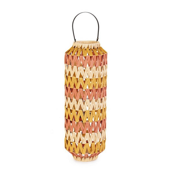 Lanterna cilindrica in rattan colorato 70 cm - Jala