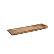 Vassoio decorativo rettangolare in legno 64x18 cm - Jamal