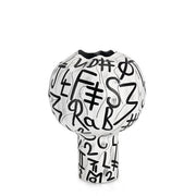 Vaso porta fiori moderno 43 cm con lettere - Raini