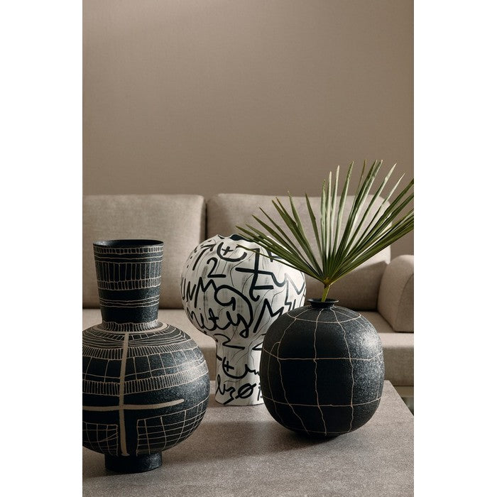 Vaso porta fiori moderno 43 cm con lettere - Raini