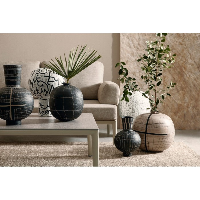 Vaso porta fiori moderno 43 cm con lettere - Raini