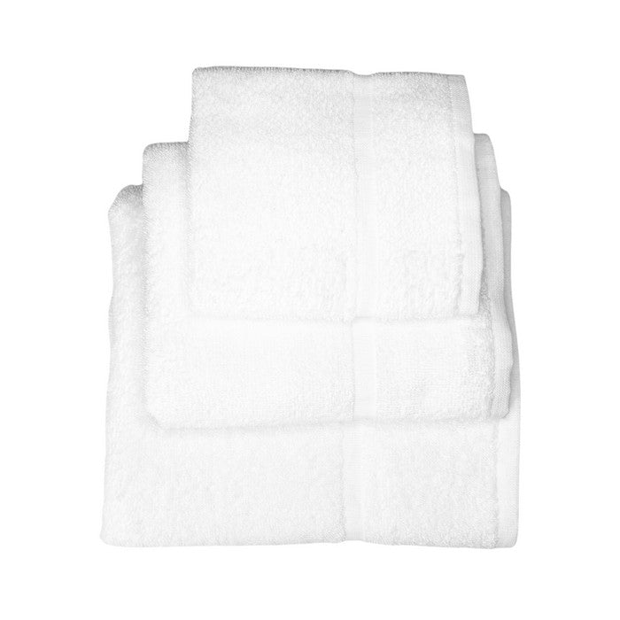 Set 3 pezzi spugna bianca in 100% cotone per Hotel, B&B e strutture ricettive