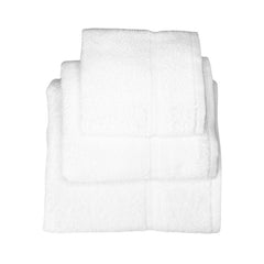 Set 3 pezzi spugna bianca in 100% cotone per Hotel, B&B e strutture ricettive