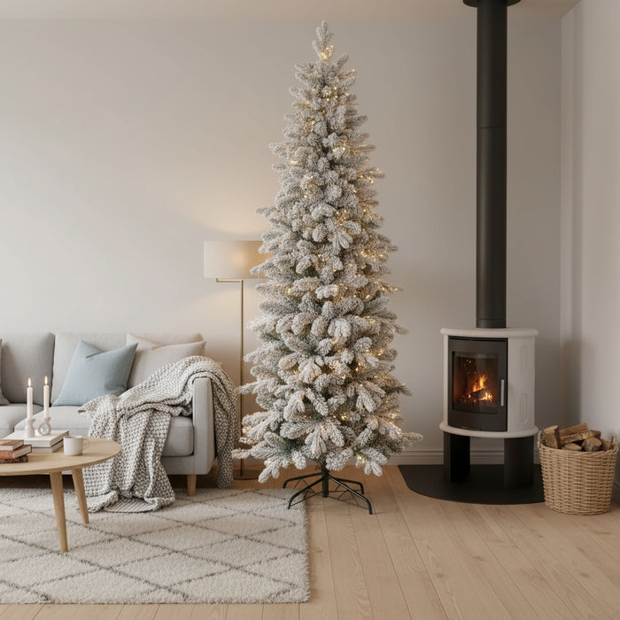Albero di Natale innevato realistico - Yorkshire Slim