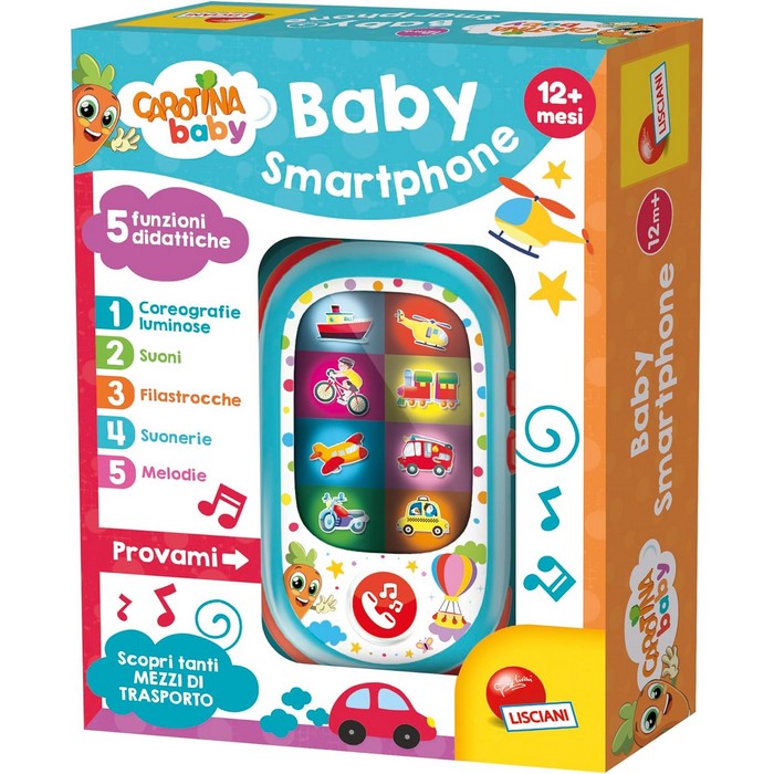 Carotina Baby Smartphone Mezzi di Trasporto