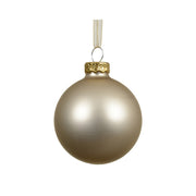 Pallina di natale in vetro perla opaco