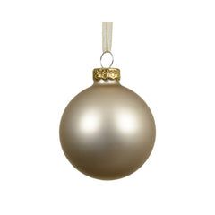 Pallina di natale in vetro perla opaco