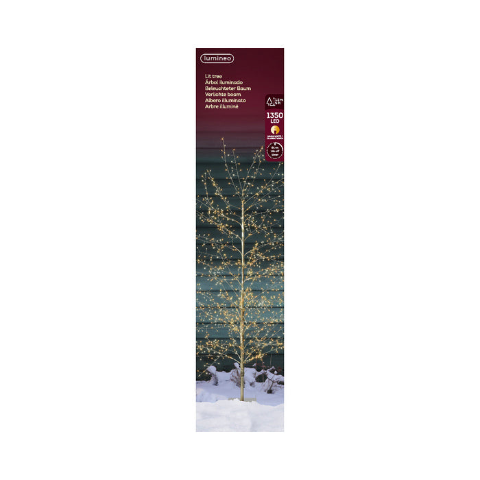 Albero per decorazione natalizia con 1320 LED e timer interno/esterno 150 cm