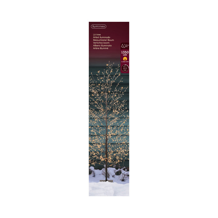 Albero per decorazione natalizia con 1320 LED e timer interno/esterno 150 cm
