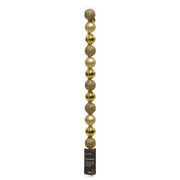 Set 14 palline di Natale lucide, opache e con glitter 3 cm