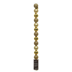 Set 14 palline di Natale lucide, opache e con glitter 3 cm
