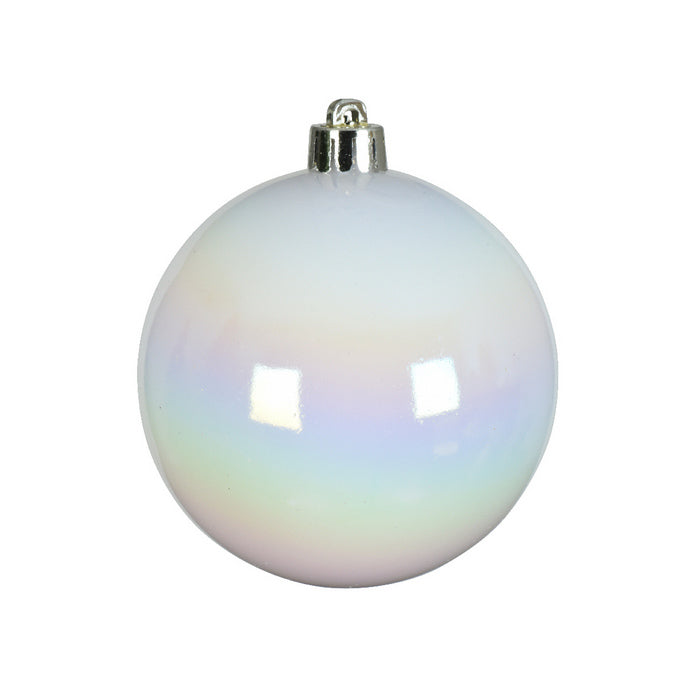 Set 6 palline di Natale lucide 8 cm