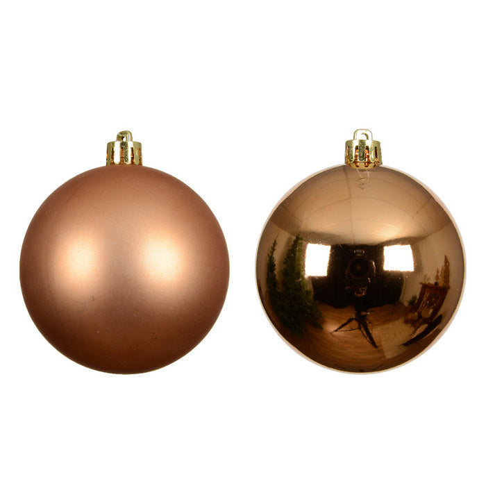 Set 6 palline di Natale lucide 8 cm