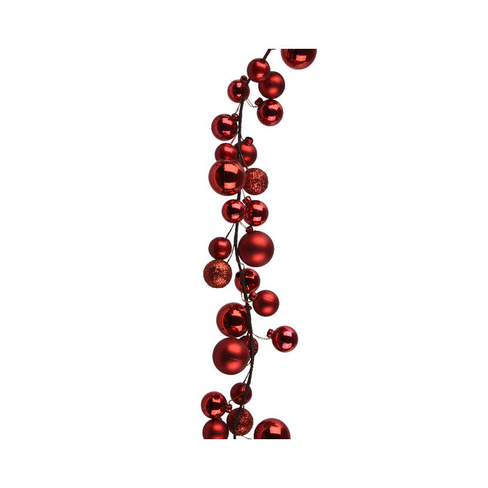 Festone di palline per decorazione natalizia 180 cm