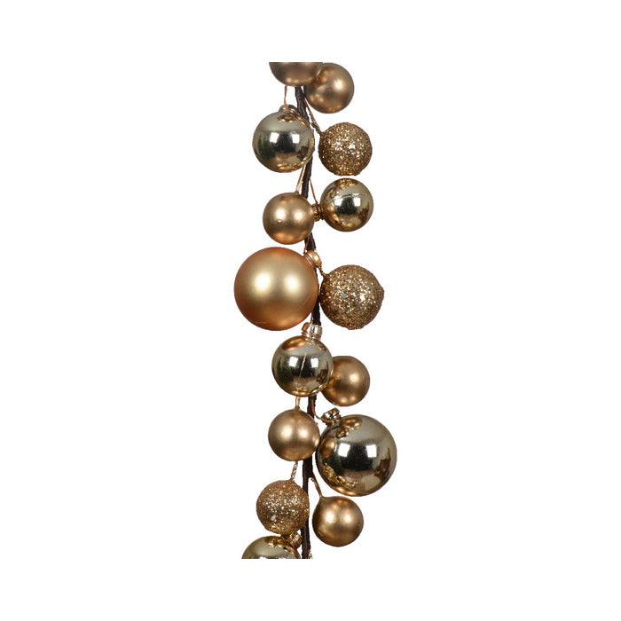 Festone di palline per decorazione natalizia 180 cm