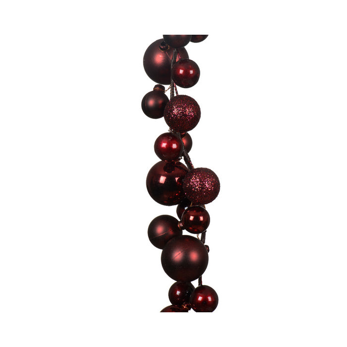 Festone di palline per decorazione natalizia 180 cm