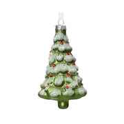 Decorazione natalizia da appendere in vetro - Alberello di natale 12 cm
