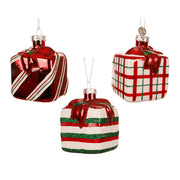 Pendente per decorazione natalizia in vetro 8 cm
