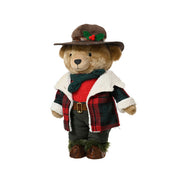 Orso in piedi per decorazione natalizia 45 cm