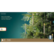 Set 10 candele LED a batteria per decorazione natalizia
