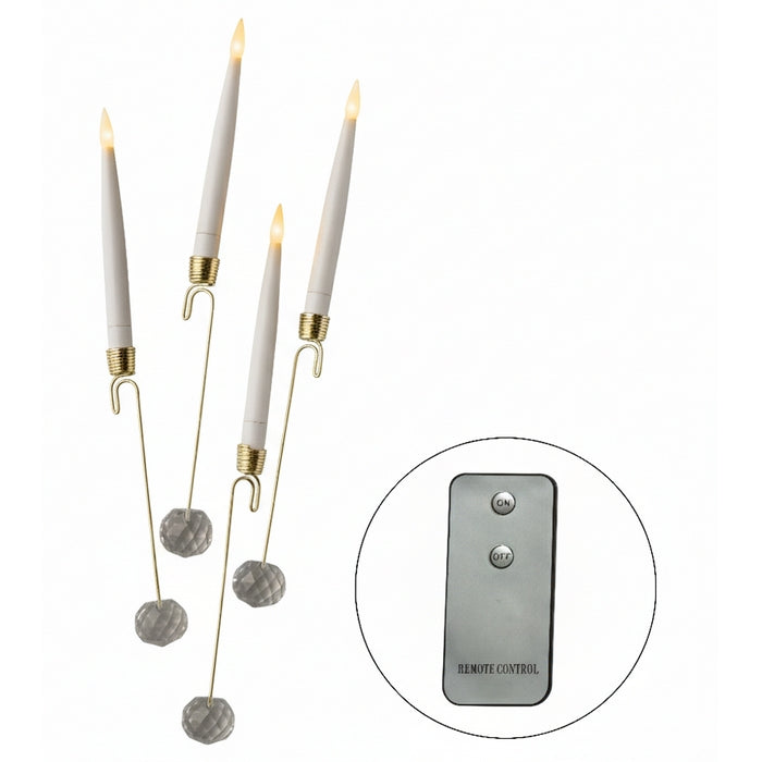 Set 10 candele LED a batteria per decorazione natalizia