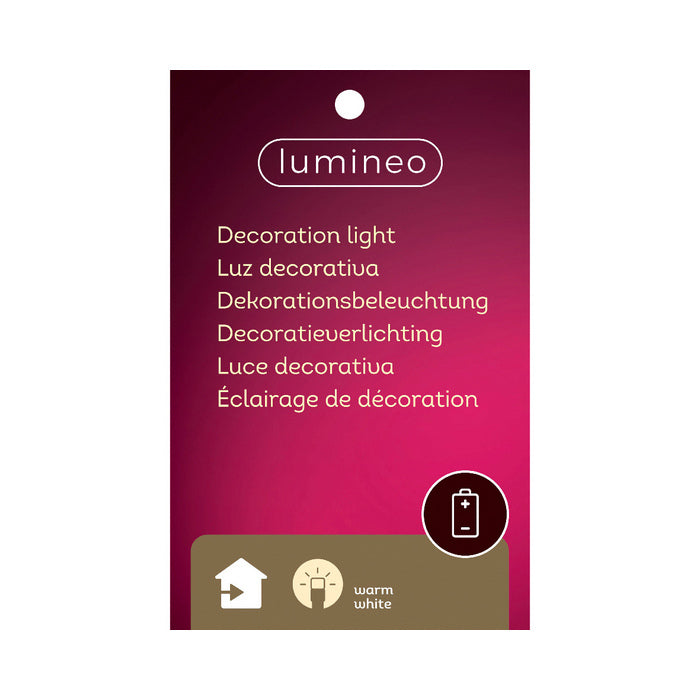 Babbo Natale in poliresina per decorazione natalizia, con led, 30 cm